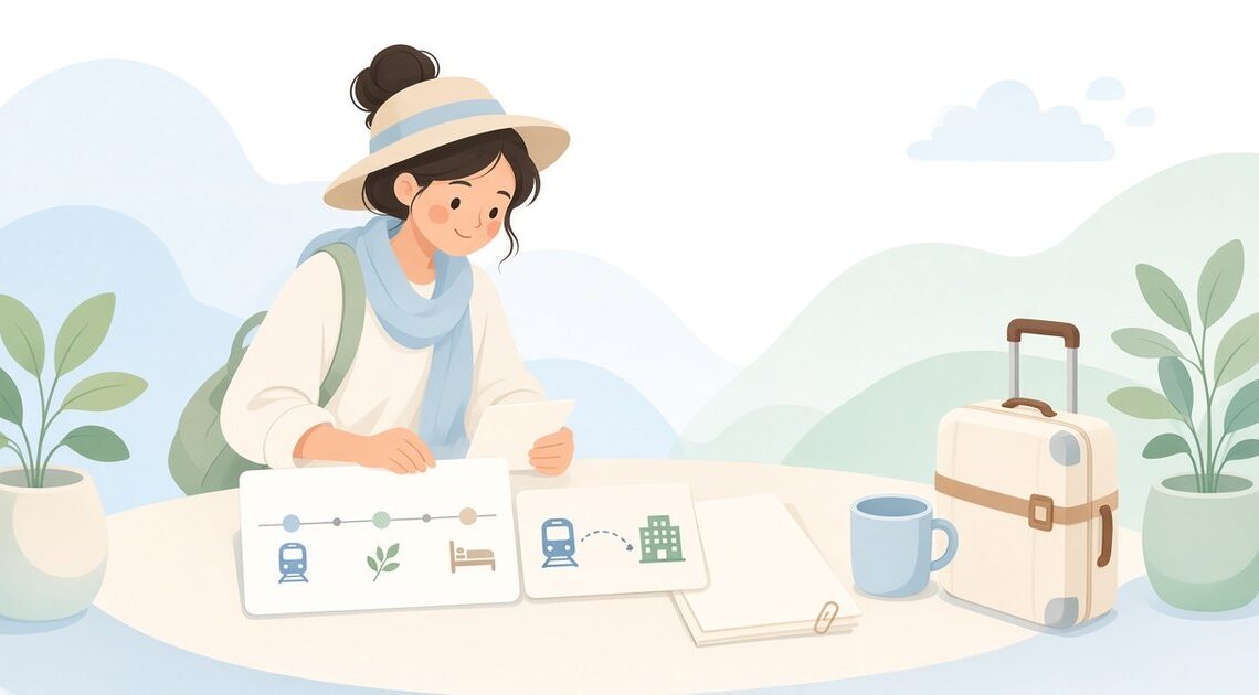 旅行の日程で移動と予約が重ならないか確認する方法