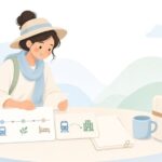 旅行日程の重なり確認をイメージしたイラスト