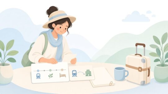 旅行の日程で移動と予約が重ならないか確認する方法
