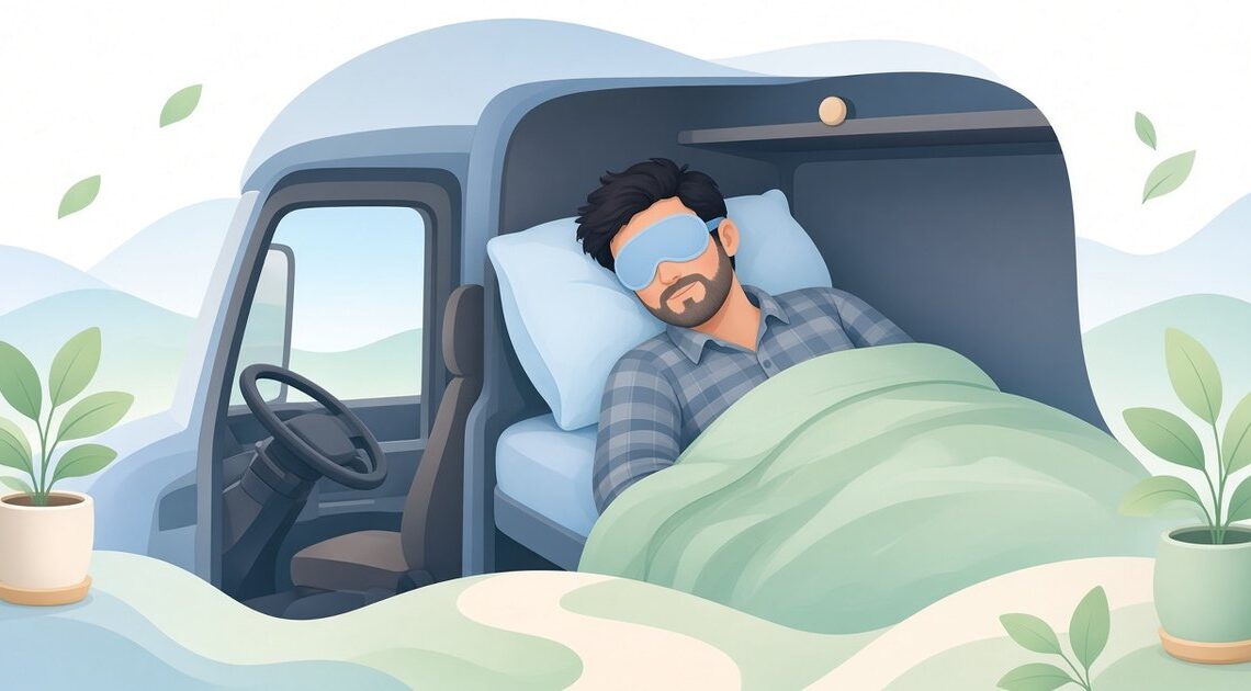 トラック運転手の車内仮眠におすすめのアイマスク|遮光範囲と装着方式