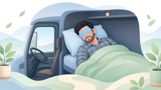 トラック運転手の車内仮眠におすすめのアイマスク｜遮光範囲と装着方式