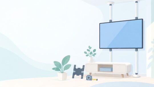 賃貸でもテレビを壁掛けにできる？穴を増やさない方法と費用