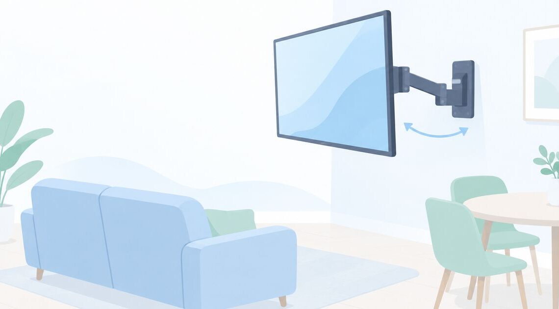 テレビを左右に向けたい?アーム式の壁掛けを選ぶ方法