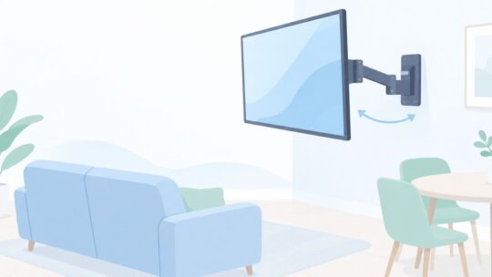 テレビを左右に向けたい？アーム式の壁掛けを選ぶ方法