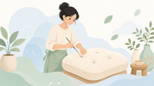 家具張り職人におすすめのタフティングニードル｜ボタン留め作業用