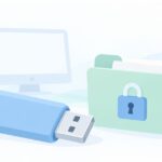 USBの中身を見られたくないをイメージしたイラスト