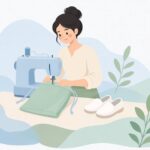 上履き入れづくりをイメージしたイラスト