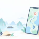 ベトナムでギガを気にせず使いたいをイメージしたイラスト