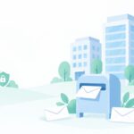 事業用の住所がほしいをイメージしたイラスト