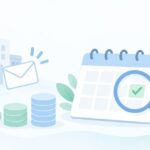 バーチャルオフィスの自動更新が心配をイメージしたイラスト