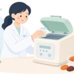 食品の水分活性を測定する様子をイメージしたイラスト