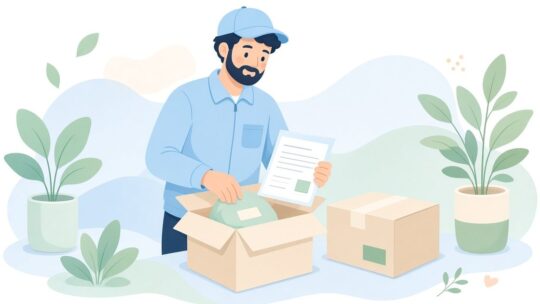 送り状の品名と中身の品名を照合して、品名が違う個口だけ出す