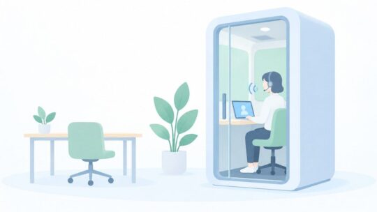 Web会議の声が漏れる？個室ブースで防ぐ方法