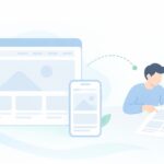 Webサイトの画面構成をどう共有するをイメージしたイラスト