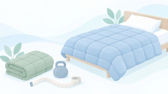 重い毛布を試してみたい？加重ブランケットのサイズと重さの選び方