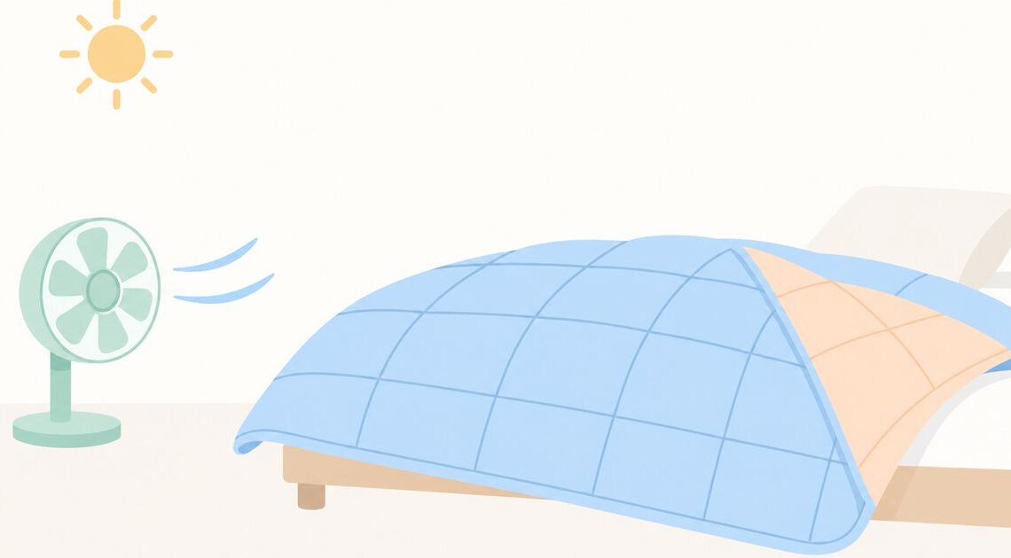 加重ブランケットは夏も使える?表と裏で季節に合わせる使い方