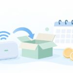 WiMAXのお試しをイメージしたイラスト