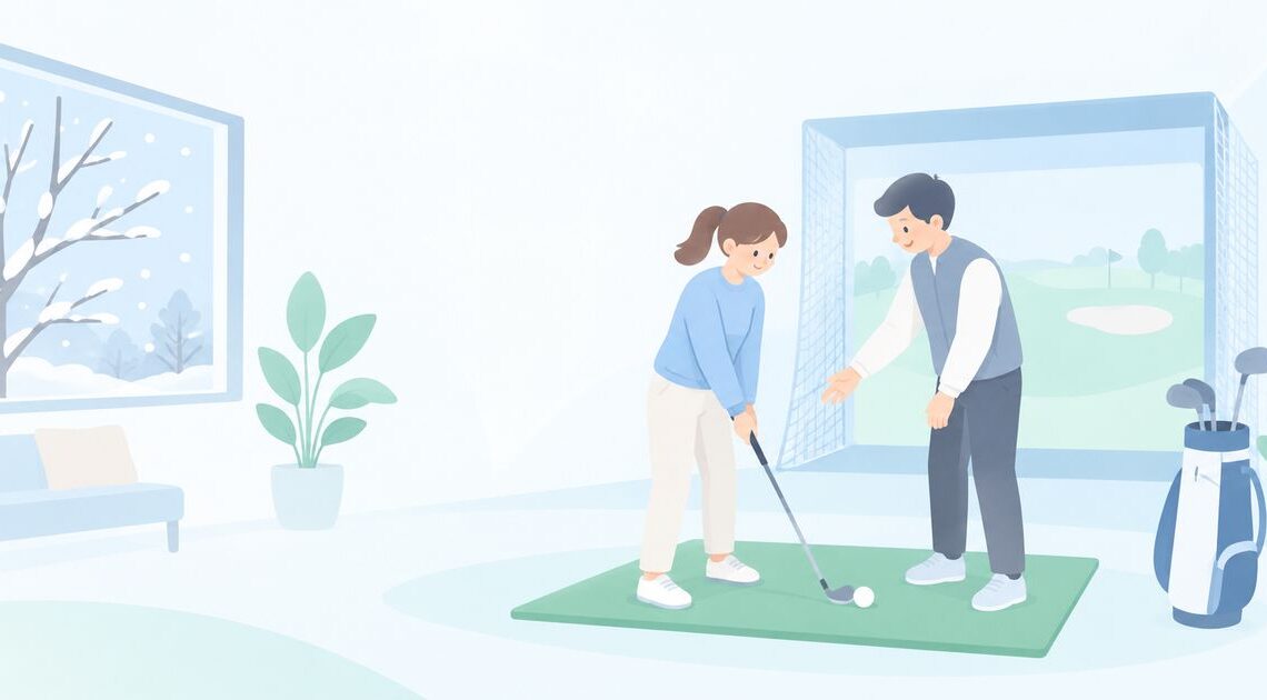冬の寒い練習場がつらい？屋内のゴルフスクールで習う方法（千里中央・江坂）