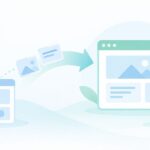 WixからWordPressに移したいをイメージしたイラスト