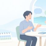 社会人で長く休めないけど留学したいをイメージしたイラスト
