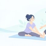 ヨガの先生になりたいをイメージしたイラスト